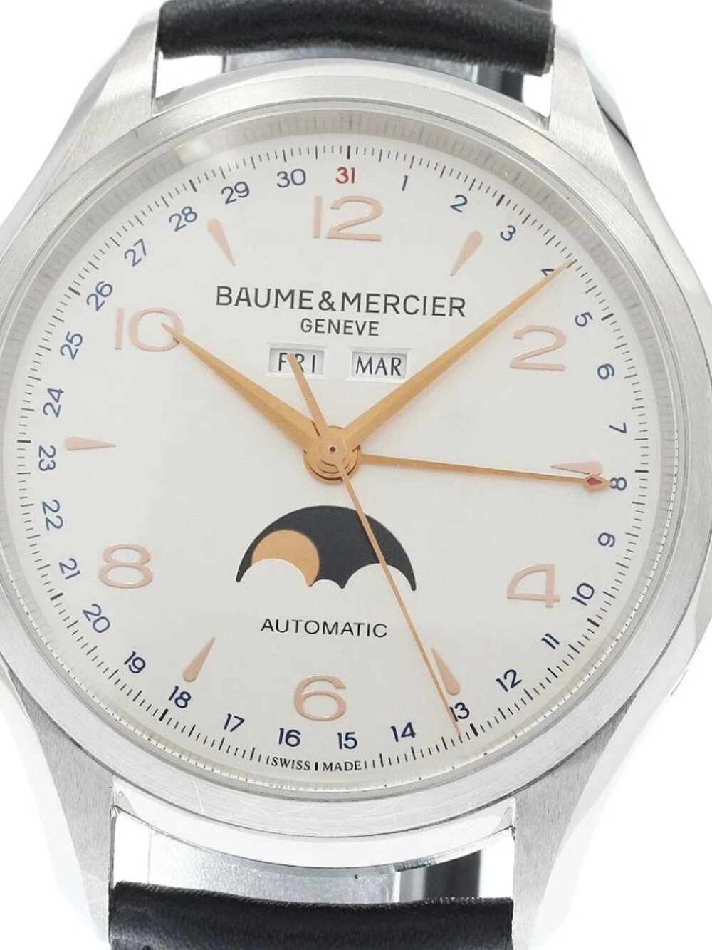 Baume & Mercier Clifton moon phase 65718 Triple calendar Automatic Men's